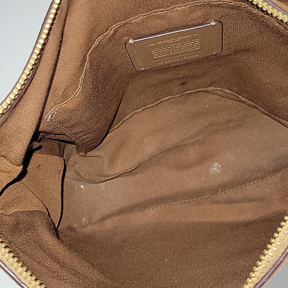 Coach Ellie File Tan Pebble Leather Crossbody Shoulder Bag C1648 - Picture 13 of 16